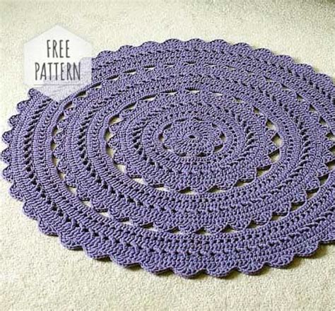 crochet patterns for area rugs